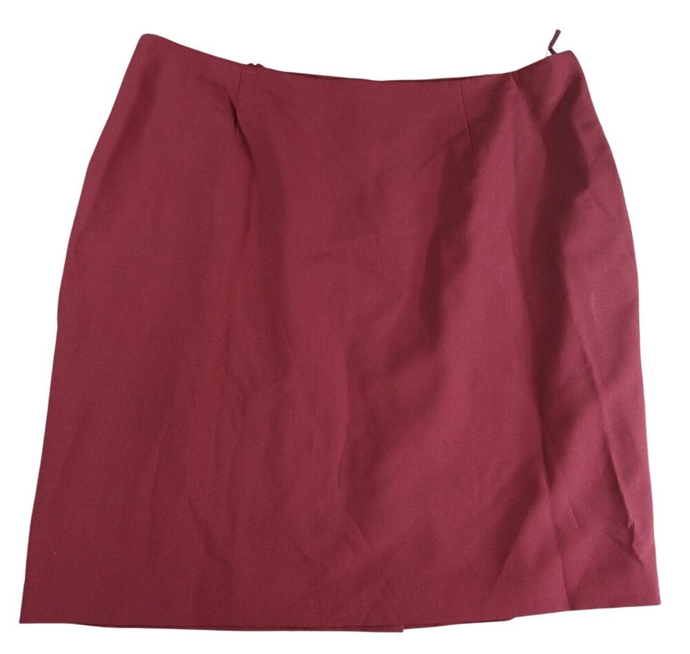 Le Suit Skirt Womens 22W Plus Red Pencil Suit Knee Length Business NWT